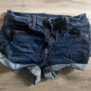 Dark Blue Denim Women's Shorts